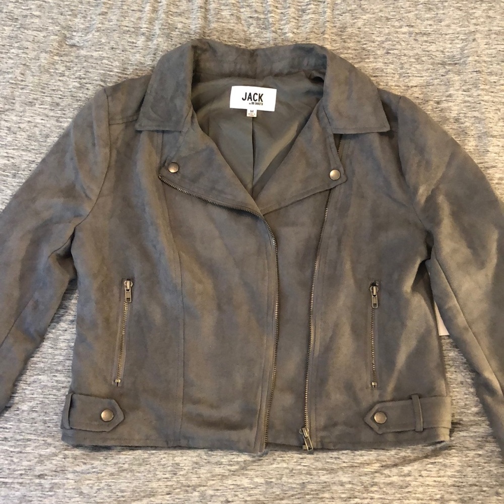NWT Grey moto jacket, Jack by BB Dakota